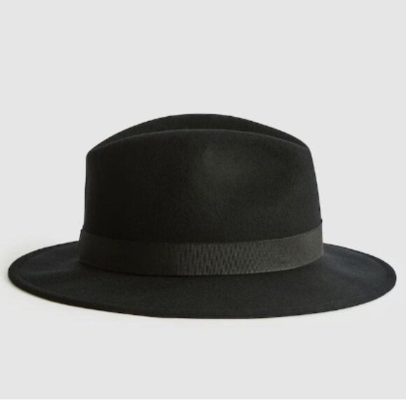 REISS Ally Wool Fedora Hat – Black – S/M – NWT - Picture 4 of 5